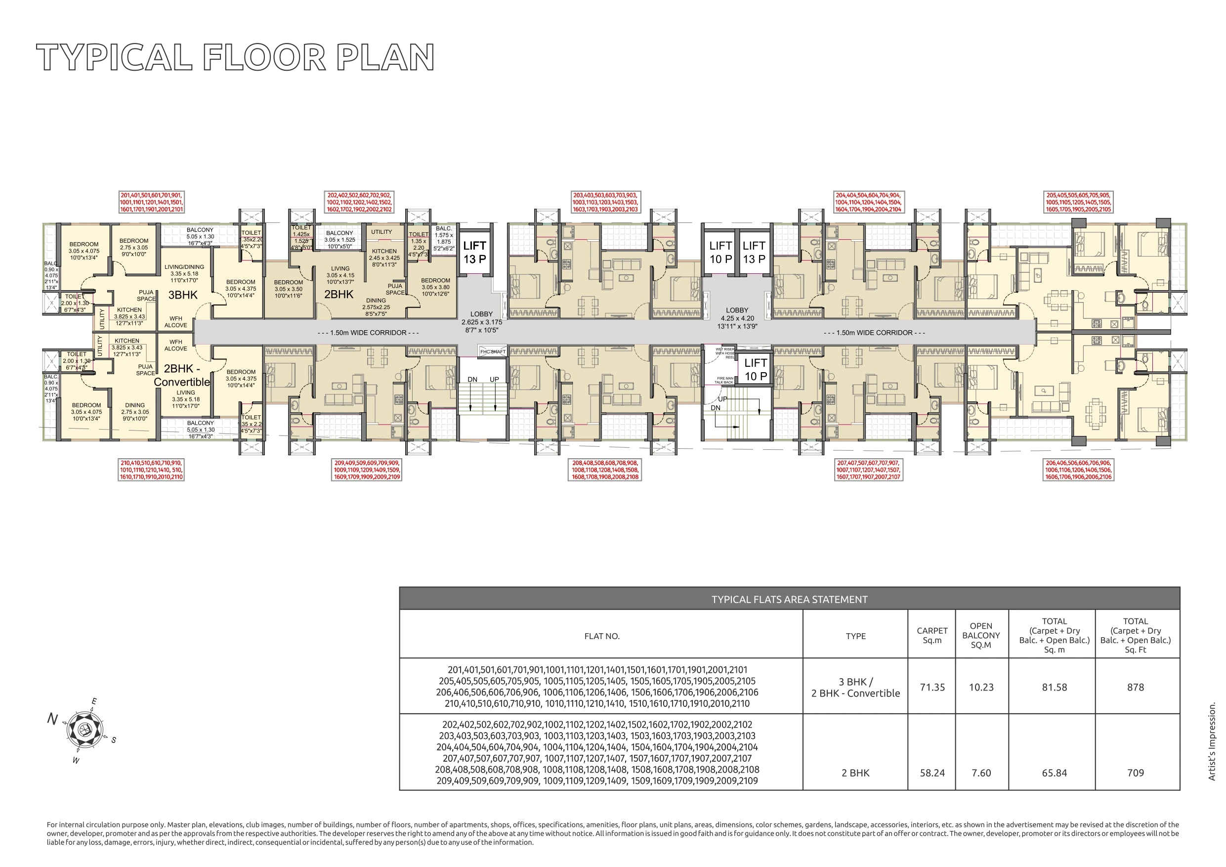 Typical floor plan